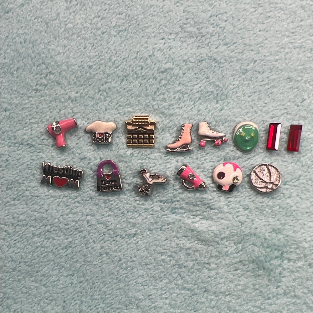 Floating Locket Charms - Sports theme
